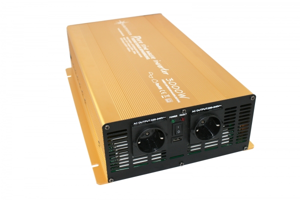 Inselwechselrichter 24V-220V 3000W reiner Sinus Gold Edition